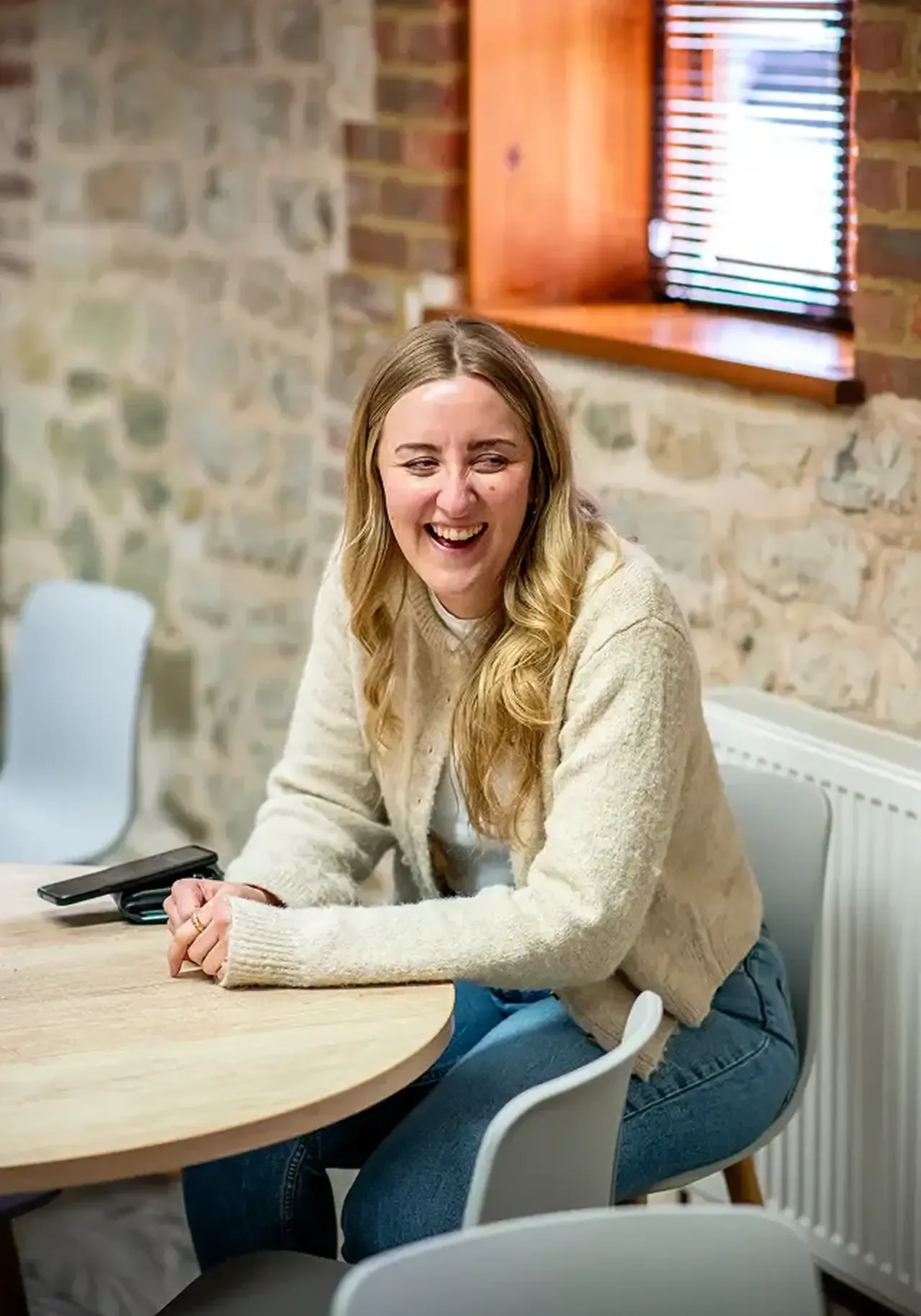 The studio kitchen and lunch room are full of laughter, chatter, and the team coming together.